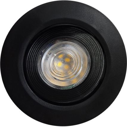 LED Recessed/surface-mounted spotlight 2in1 LED/5W/230V 4200K d. 9,3 cm black
