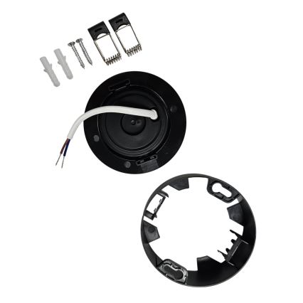 LED Recessed/surface-mounted spotlight 2in1 LED/5W/230V 4200K d. 9,3 cm black