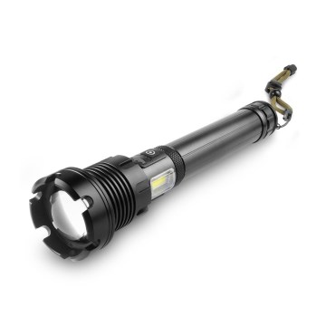 LED Rechargeable aluminum flashlight with a power bank function LED/4400 mAh 2200 lm IP44