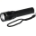 LED Rechargeable Aluminum Flashlight — 3W, 2000 mAh, IPX4, Black