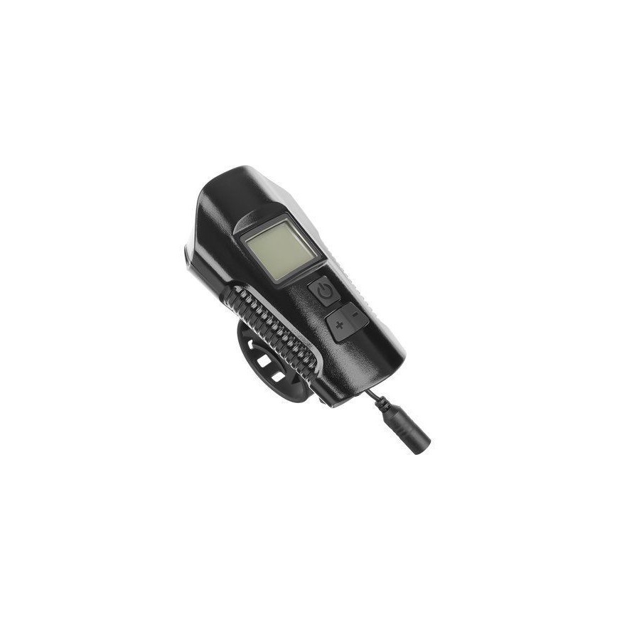 LED Rechargeable bike flashlight with a counter and bell LED/1500 mAh IP65