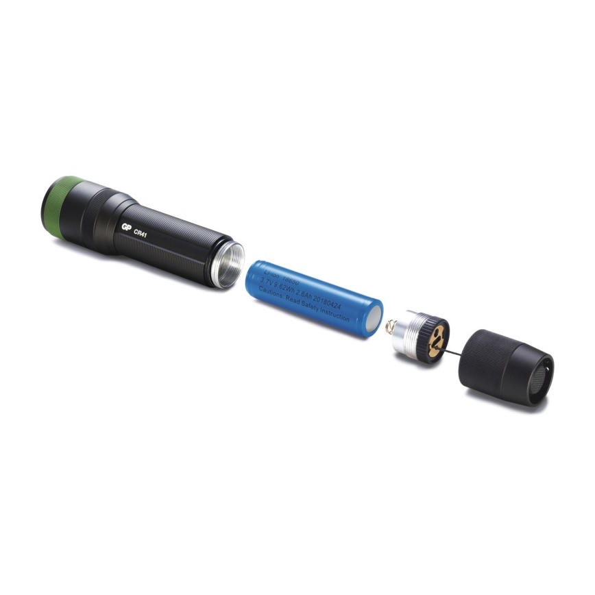 LED rechargeable flashlight GP DISCOVERY CR41 LED/Li-lon 3,7V IPX7