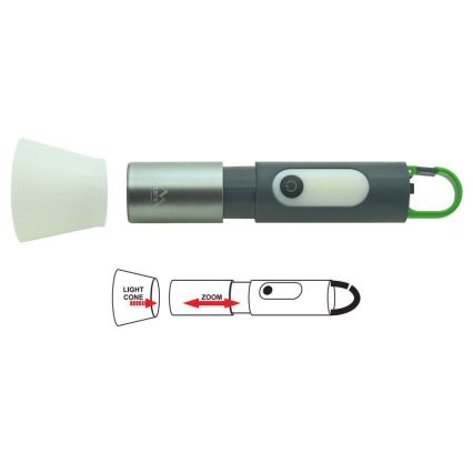 LED Rechargeable flashlight LED/10W/3,7V 750 lm 10h
