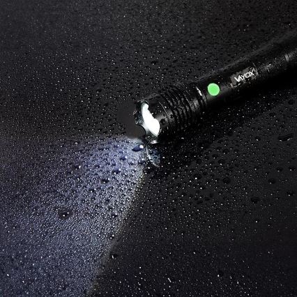 LED Rechargeable flashlight LED/10W/5V IPX4 800 shiny 1200 mAh