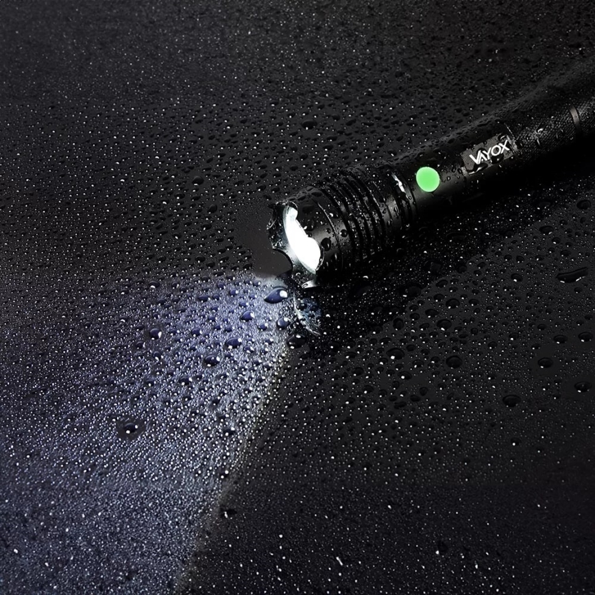 LED Rechargeable flashlight LED/10W/5V IPX4 800 shiny 1200 mAh