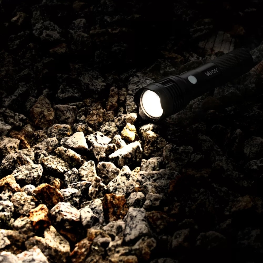LED Rechargeable flashlight LED/10W/5V IPX4 800 shiny 1200 mAh