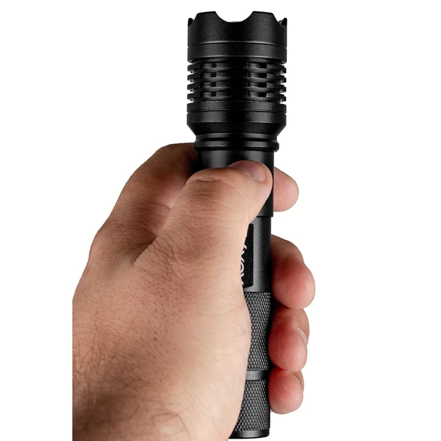LED Rechargeable flashlight LED/10W/5V IPX4 800 shiny 1200 mAh