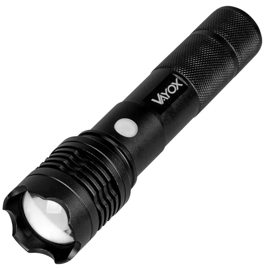 LED Rechargeable flashlight LED/10W/5V IPX4 800 shiny 1200 mAh