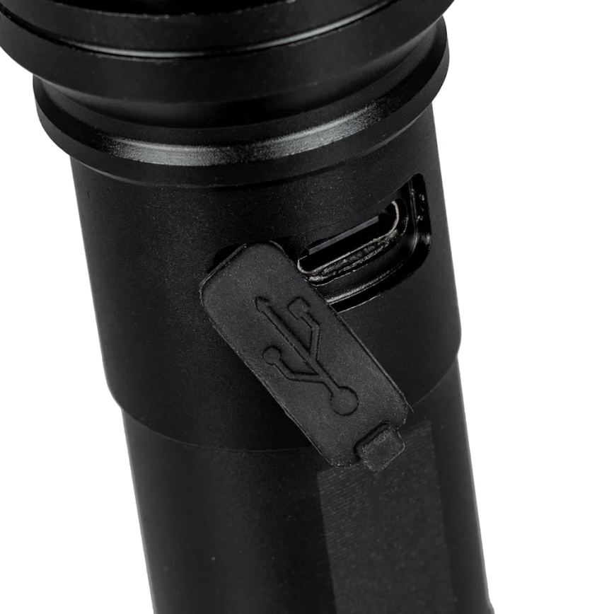 LED Rechargeable flashlight LED/10W/5V IPX4 800 shiny 1200 mAh