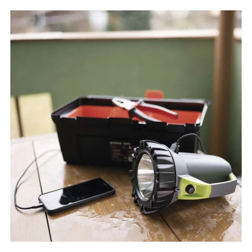 LED Rechargeable Flashlight LED/3,7V 4000 mAh