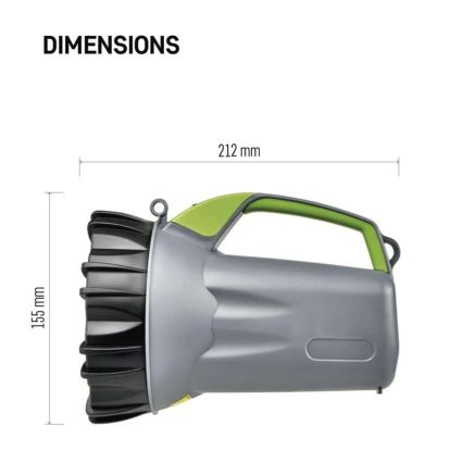 LED Rechargeable Flashlight LED/3,7V 4000 mAh