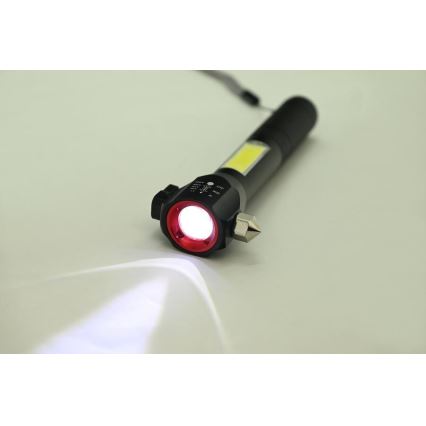 LED Rechargeable flashlight LED/3W/5V 200 lm 1200 mAh
