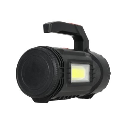 LED Rechargeable Flashlight LED/5V 500 lm 1200 mAh Black
