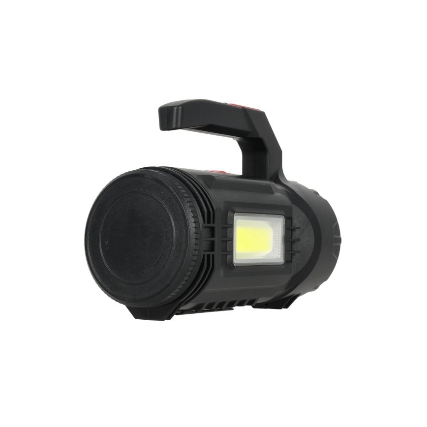 LED Rechargeable Flashlight LED/5V 500 lm 1200 mAh Black