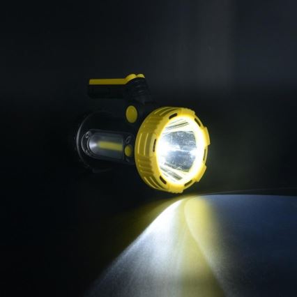 LED Rechargeable flashlight LED/5W/4000mAh + LED/3W