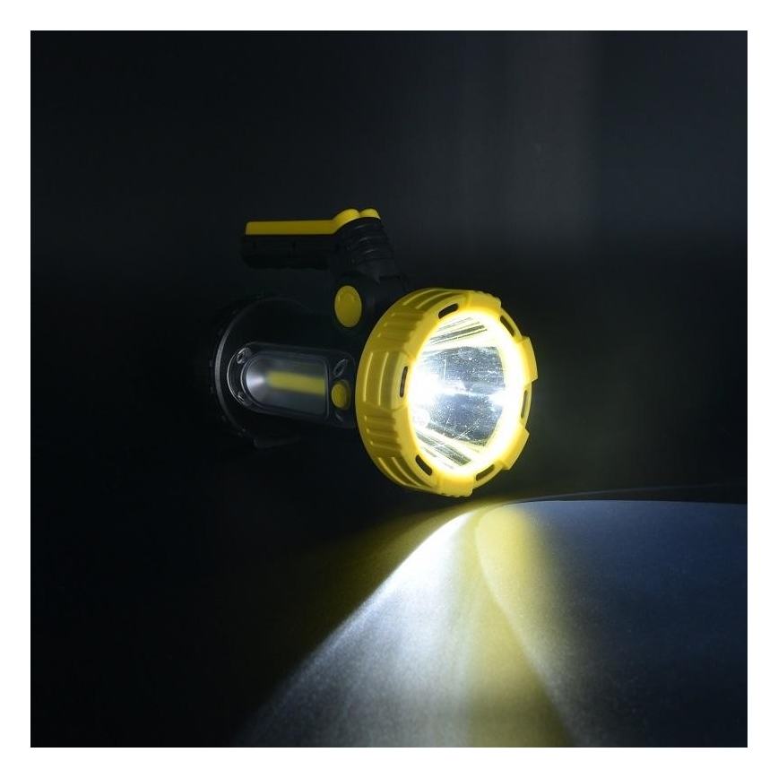 LED Rechargeable flashlight LED/5W/4000mAh + LED/3W