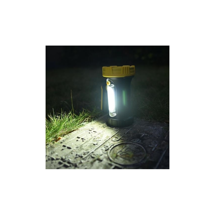 LED Rechargeable flashlight LED/5W/4000mAh + LED/3W