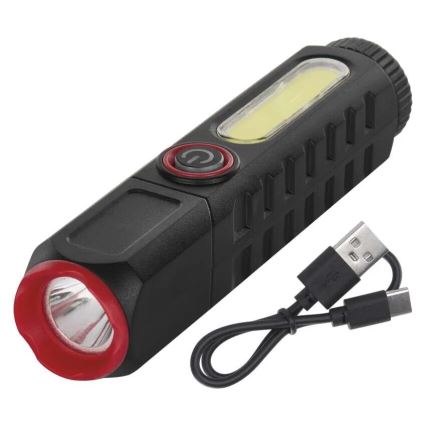 LED Rechargeable flashlight LED/USB/3,7V 120 lm 400 mAh