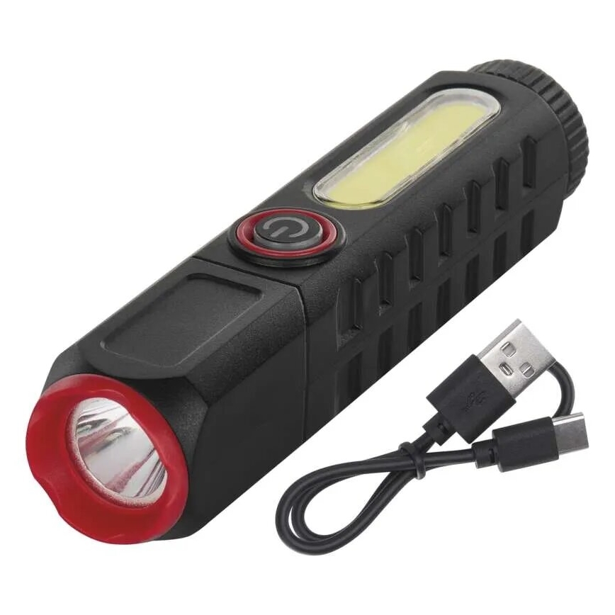 LED Rechargeable flashlight LED/USB/3,7V 120 lm 400 mAh
