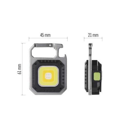 LED Rechargeable flashlight LED/USB/3,7V 750 lm 500 mAh