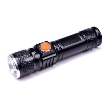 LED Rechargeable flashlight USB LED/3W/3,7V IP44