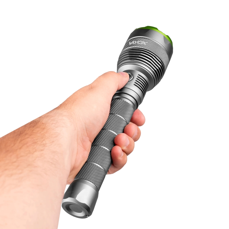 LED Dimmable rechargeable flashlight with a power bank function LED/5V IPX7 10000 shiny 2600 mAh