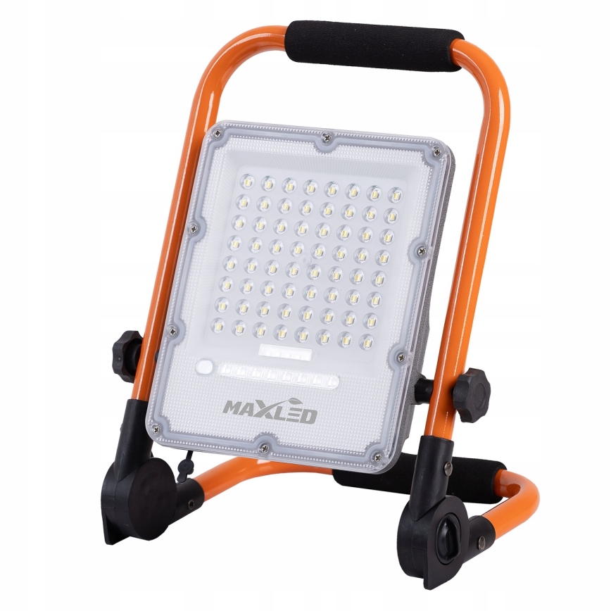 LED Dimmable rechargeable floodlight with stand LED/100W/3,2V 4500K 10000 mAh IP65 orange