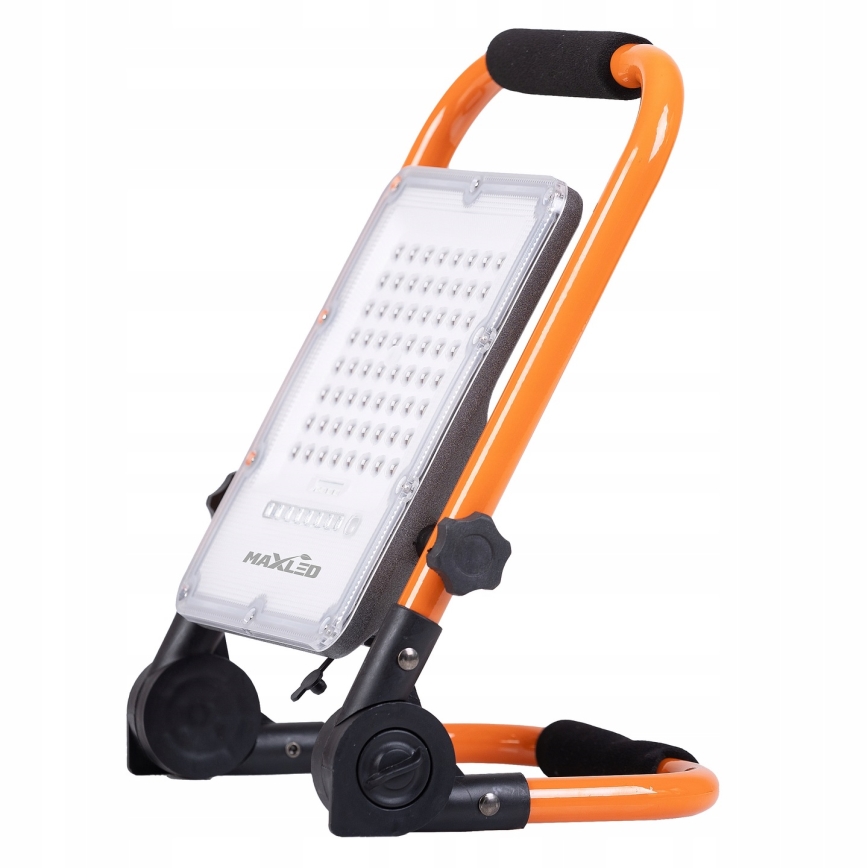 LED Dimmable Rechargeable Floodlight with Stand LED/50W/3,2V 4500K 5000 mAh IP65 Orange