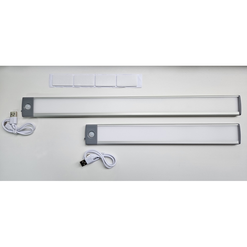 LED Rechargeable furniture lighting with a sensor LED/2,5W/5V USB 800 mAh 4200K 32,5 cm