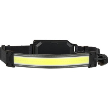 LED Rechargeable Headlamp 2x LED / 5 V, 180 lm, 900 mAh, black