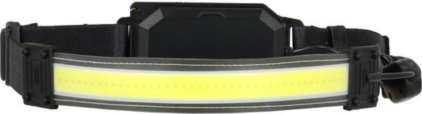 LED Rechargeable Headlamp 2x LED / 5 V, 180 lm, 900 mAh, black
