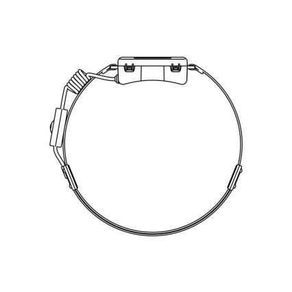 LED Rechargeable Headlamp 2x LED / 5V — 180 lm, 900 mAh, Black