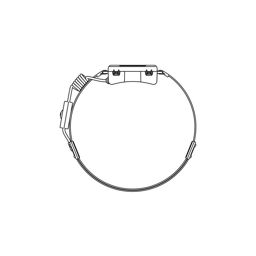 LED Rechargeable Headlamp 2x LED / 5V — 180 lm, 900 mAh, Black