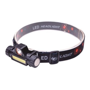 LED Rechargeable headlamp LED/3W/COB/USB