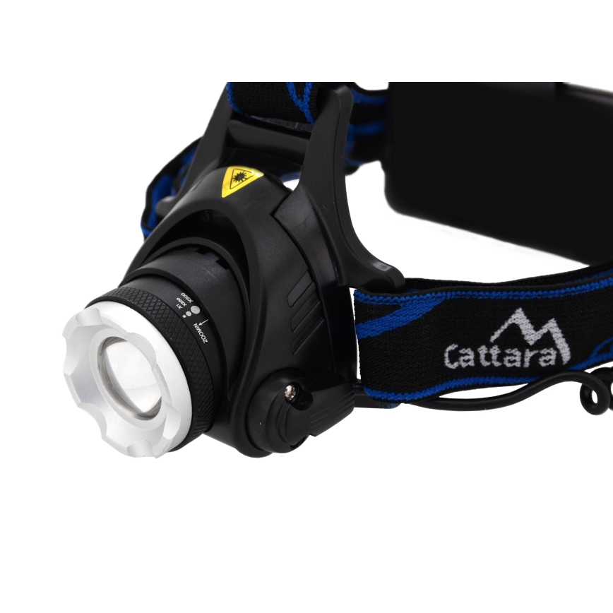 LED Rechargeable headlamp LED/6W/7,4V IP44 black/blue