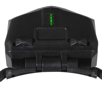LED Dimmable rechargeable headlamp with sensor and red light 2xLED/5W/5V/3xAAA IP65 500 shiny 1200 mAh