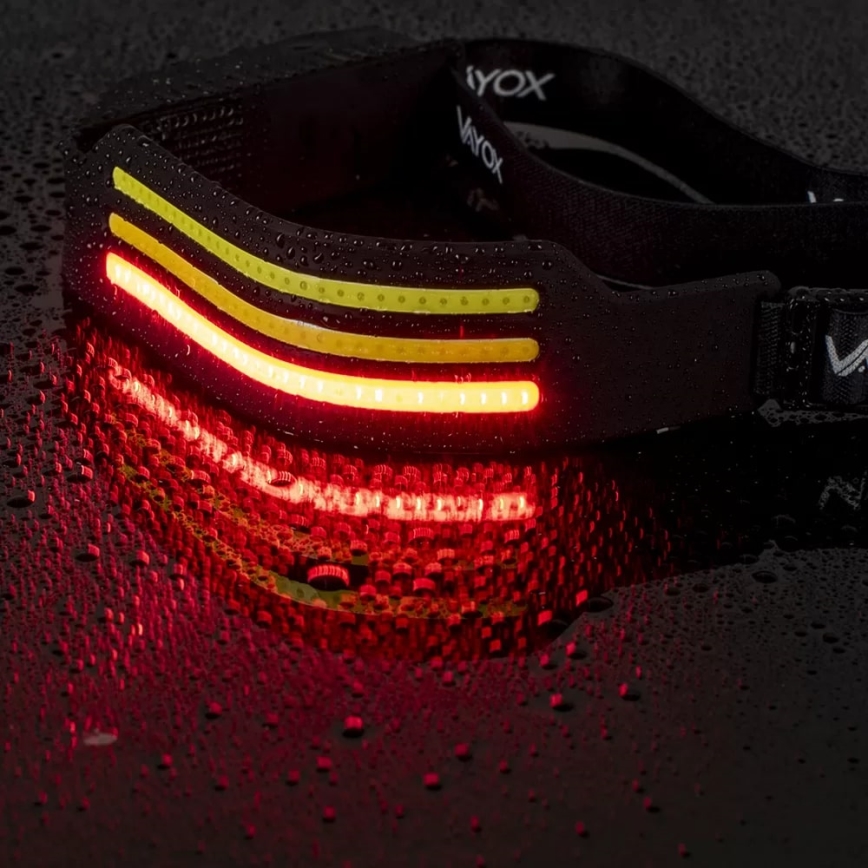 LED Dimmable rechargeable headlamp with sensor and red light 4xLED/5V IP44 300 shiny 1200 mAh