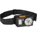 LED Rechargeable Headlamp with Sensor and Power Bank Function, 1200 mAh, IP44, Black