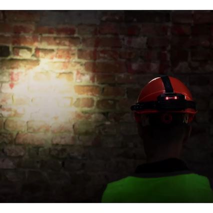 LED Dimmable rechargeable headlamp with sensor with a power bank function and red light LED/10W/5V IP44 1200 shiny 4000 mAh