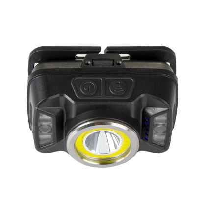 LED Dimmable rechargeable headlamp with sensor and red light LED/15W/5V IP66 430 shiny 1800 mAh