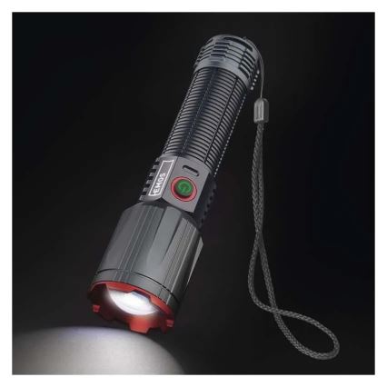 LED rechargeable metal flashlight LED/5V 3000 shiny 5000 mAh IP43