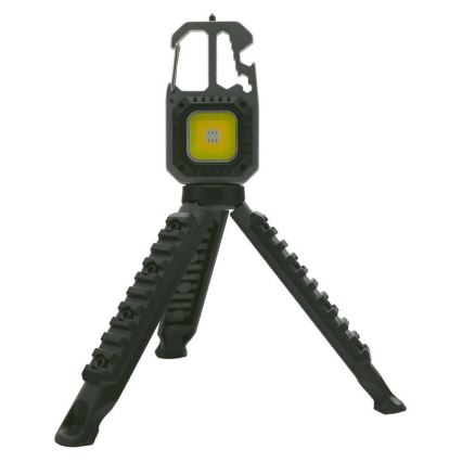 LED Rechargeable multifunctional flashlight with a stand LED/USB-C 400 mAh