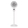 LED Rechargeable Pedestal Fan with LED Lighting LED/4.8W/5V USB 7200 mAh White + Remote Control