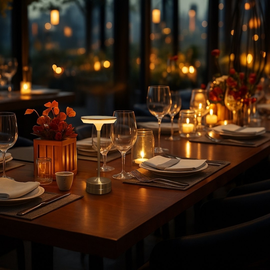 LED Rechargeable Touch-Control Table Lamp TAVOLO LED/2.5W/5V 2400 mAh 3000-6000K Gold