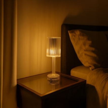 LED Rechargeable Touch Desk Lamp SIMPLE LED/1W/5V 2400 mAh 3000-6000K Clear