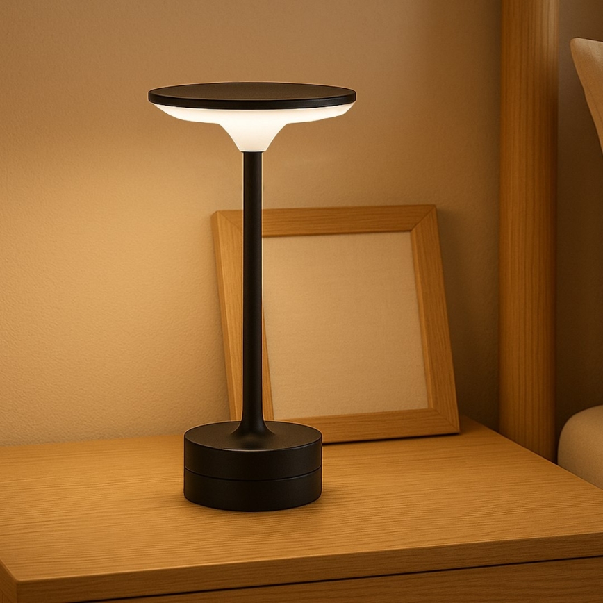LED Rechargeable Touch Desk Lamp TAVOLO LED/2.5W/5V 2400 mAh 3000-6000K black