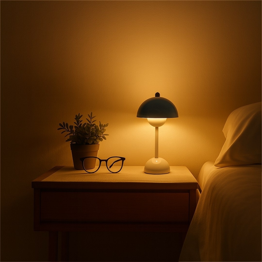 LED Rechargeable Touch Table Lamp COSTA LED/3W/5V 2400 mAh 3000-6000K White