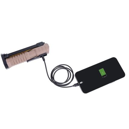 LED Dimmable rechargeable work flashlight with a power bank function LED/4W/5V IPX4 600 shiny 2000 mAh