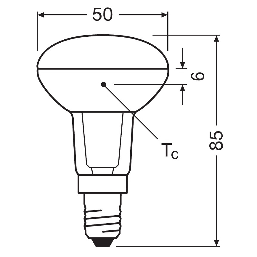 LED Reflector Bulb E14/4,3W/230V 2700K