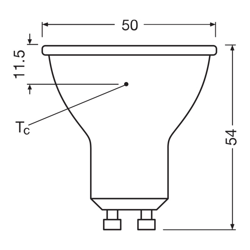 LED Reflector Bulb PAR16 GU10/6.9W/230V 2700K 120° - Ledvance